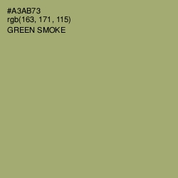 #A3AB73 - Green Smoke Color Image